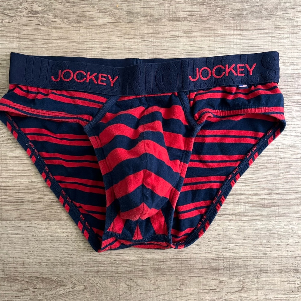 Jockey Striped Briefs Small.